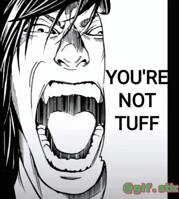 Youre Not Tuff Manga meme sticker