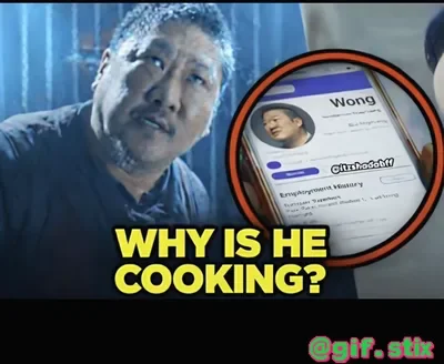 Why Is He Cooking meme sticker