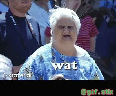 Wat Grandma meme sticker