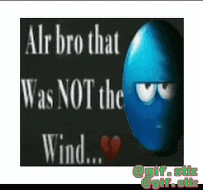 Was Not The Wind meme sticker